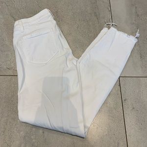 Paige Denim white skinny jeans